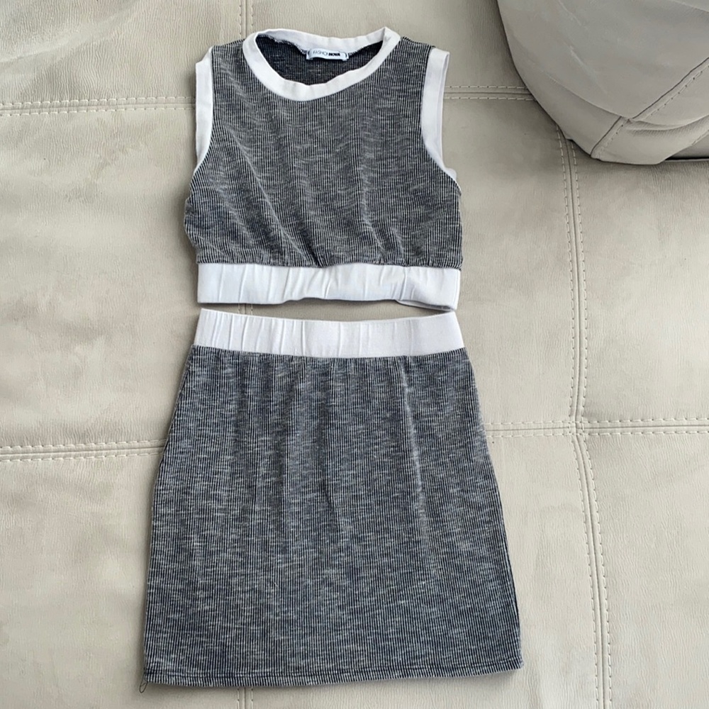 Fashion Nova Mini Skirt Set